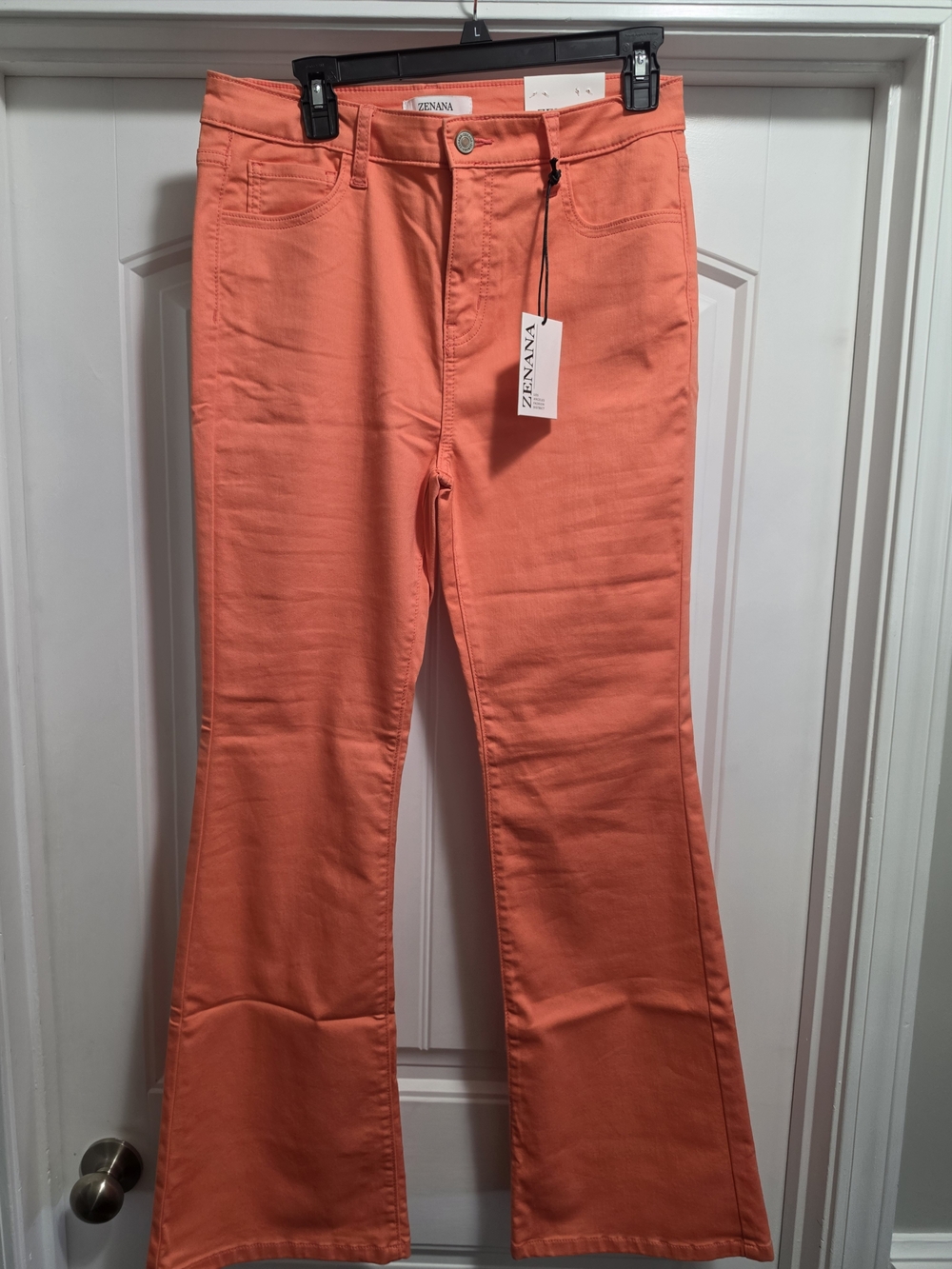 Zenana Outfitters Coral Flare Jeans for Women